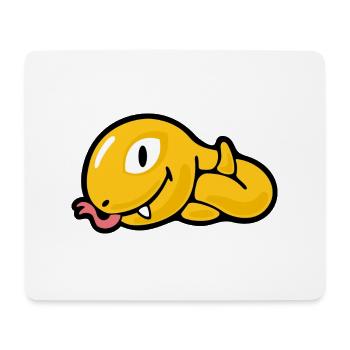 Smiley Snake - Tapis de souris (format paysage) - blanc - Devant