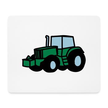 Traktor - Mousepad (Querformat) - Weiß - Vorne