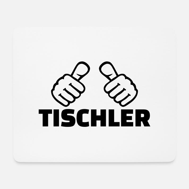 Tischler - Mousepad (Querformat) - Weiß