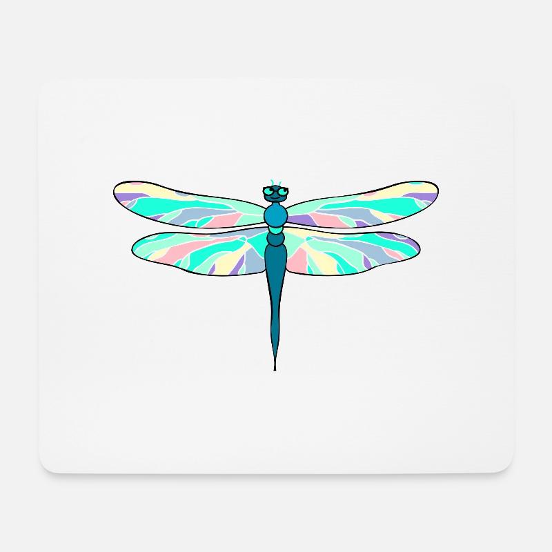 dragon-fly - Mouse Pad (horizontal) - white
