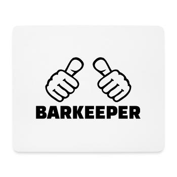 Barkeeper - Mousepad (Querformat) - Weiß - Vorne