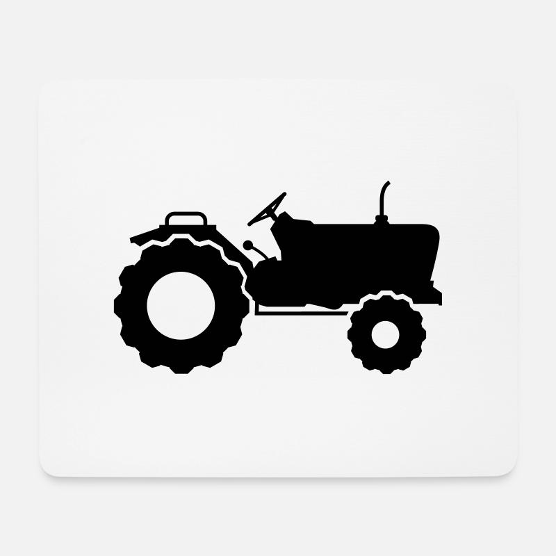 Traktor - Mousepad (Querformat) - Weiß