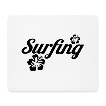 surfing - Mousepad (Querformat) - Weiß - Vorne