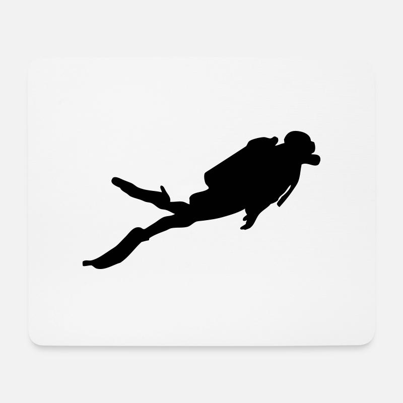 Tauchen - Taucher - Tauchsport - Mousepad (Querformat) - Weiß