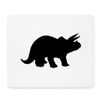 triceratops - Tapis de souris (format paysage) - blanc - Devant
