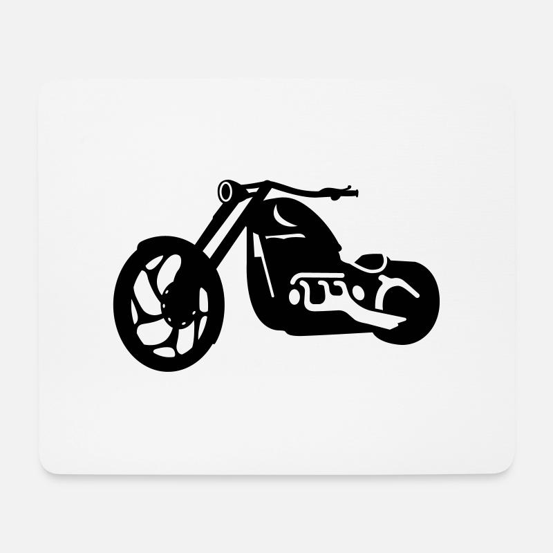 chopper - Mousepad (Querformat) - Weiß