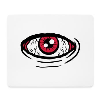 Big all-seeing eye - Mouse Pad (horizontal) - white - Front