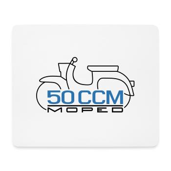Moped Schwalbe 50 ccm Emblem - Mouse Pad (horizontal) - white - Front