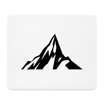 Berg Berge Gebirge Silhouette Gletscher Geschenk - Mousepad (Querformat) - Weiß - Vorne