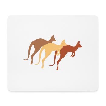 kangaroo - Mouse Pad (horizontal) - white - Front
