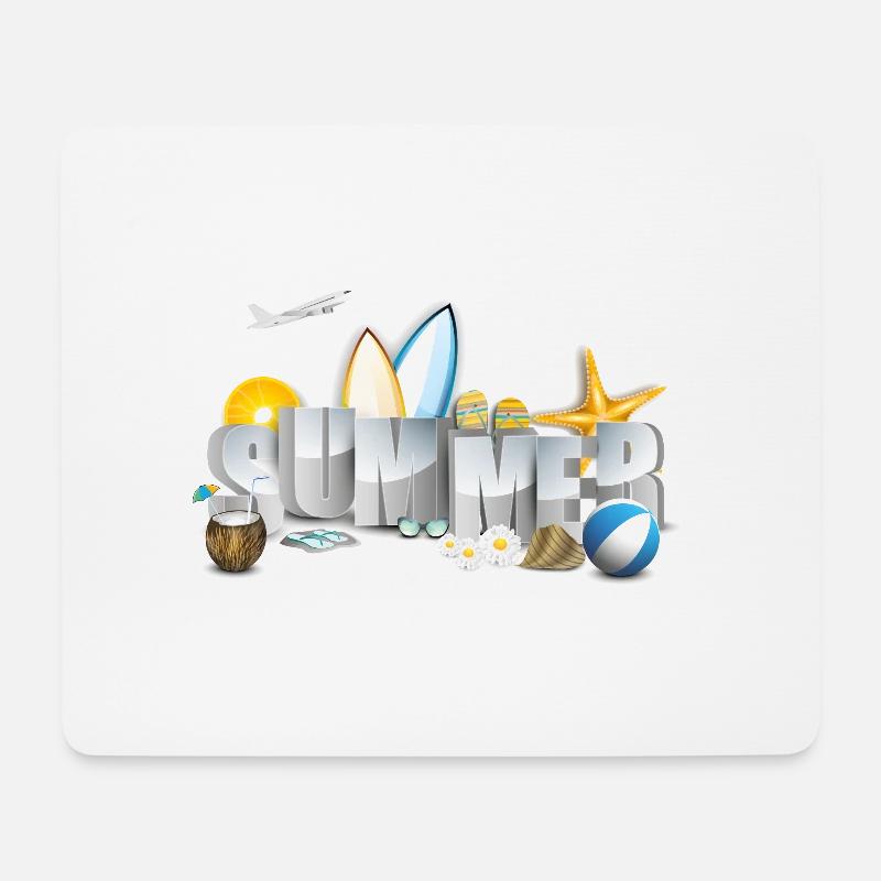 summer - Mousepad (Querformat) - Weiß