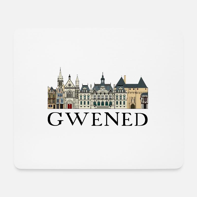 Gwened | Vannes - Kreizh kêr | Innenstadt - Mousepad (Querformat) - Weiß