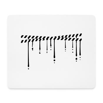 Locking drop of security tape - Mouse Pad (horizontal) - white - Front
