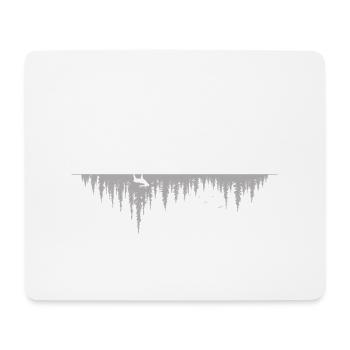 Hirsch - Mousepad (Querformat) - Weiß - Vorne
