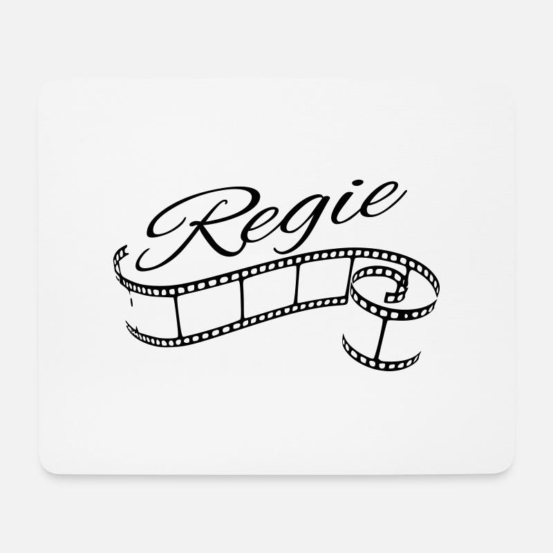 Regie - Mousepad (Querformat) - Weiß