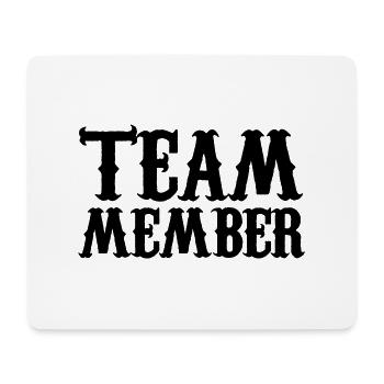 team member - Tapis de souris (format paysage) - blanc - Devant