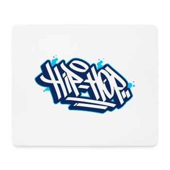 Hip Hop Shirt - Make music - Mousepad (Querformat) - Weiß - Vorne