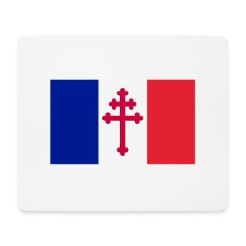 French flag Lorraine - Mouse Pad (horizontal) - white - Front