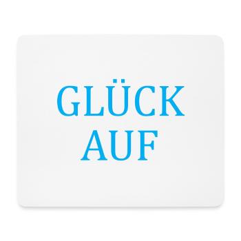 Glück auf - Mousepad (Querformat) - Weiß - Vorne