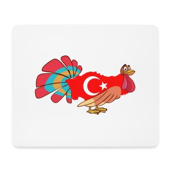 Lustiger Turkey Truthahn - Mousepad (Querformat) - Weiß - Vorne