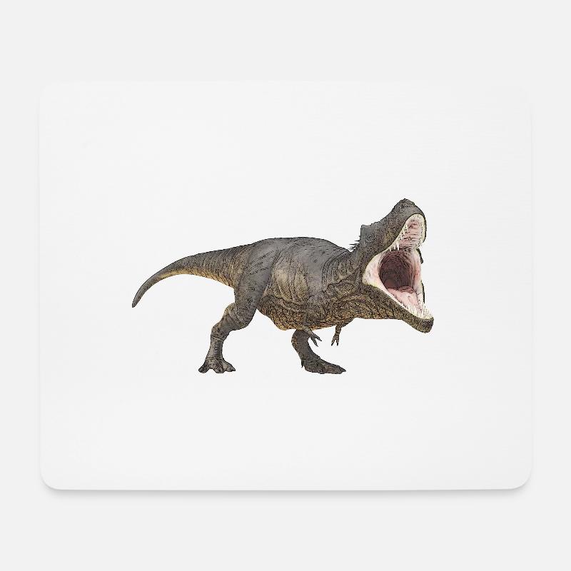 Dinosaurier Tyrannosaurus Rex - Mousepad (Querformat) - Weiß