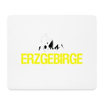 Erzgebirge ich bin dann mal weg - Mousepad (Querformat) - Weiß - Vorne