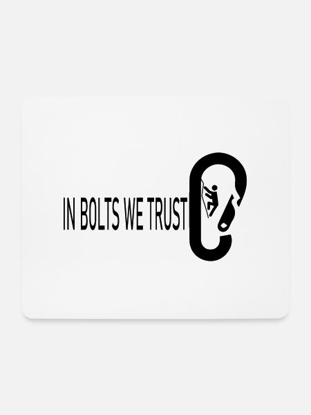 Bouldern Klettern Climbing - Mousepad (Querformat) - Weiß