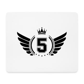 Armoiries 5 - Tapis de souris (format paysage) - blanc - Devant