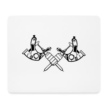 Machine à tatouer - Tapis de souris (format paysage) - blanc - Devant