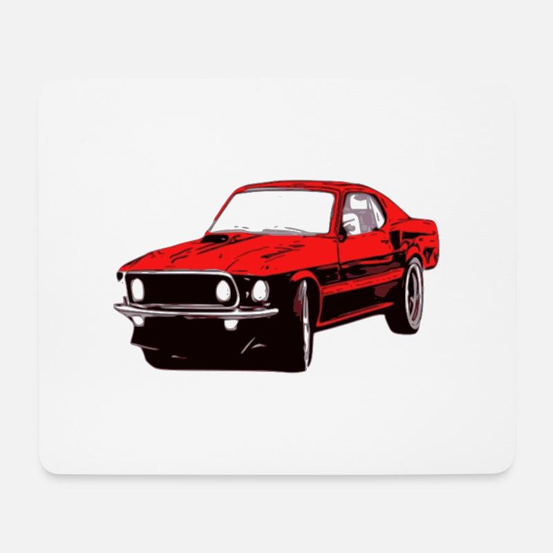 Car - Mouse Pad (horizontal) - white