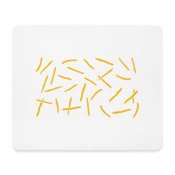 Sample French Fries Rain - Mouse Pad (horizontal) - white - Front