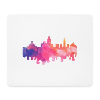 Valencia Spain City Skyline Splash Colorful Holiday - Mouse Pad (horizontal) - white - Front