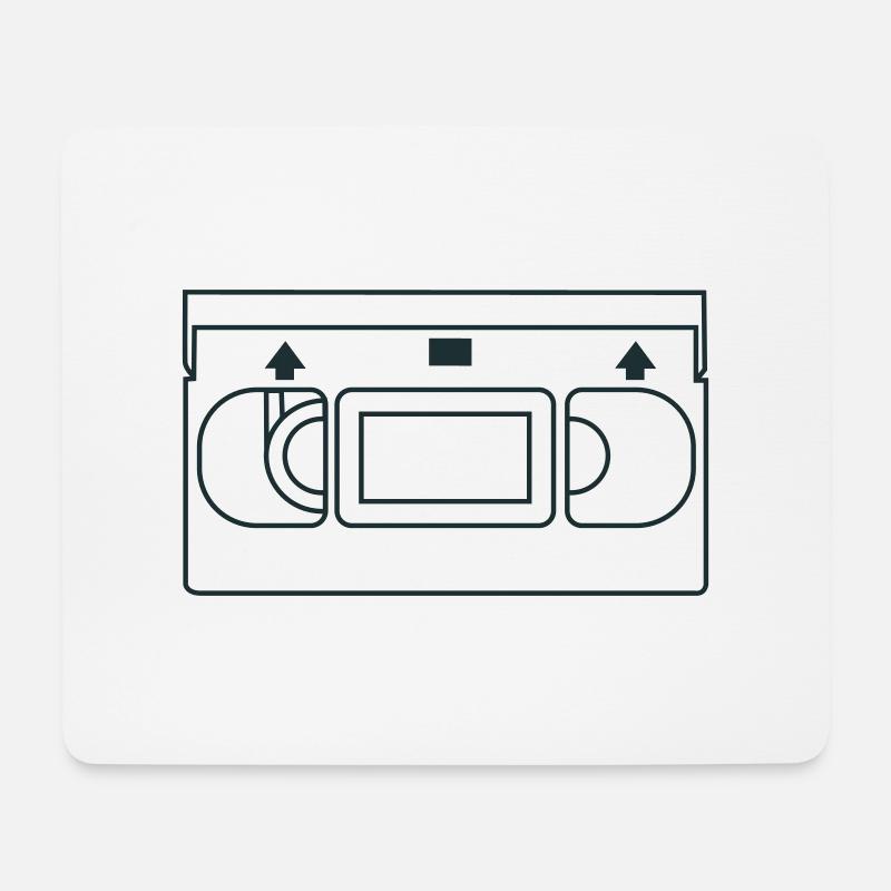 VHS-Band - Mousepad (Querformat) - Weiß
