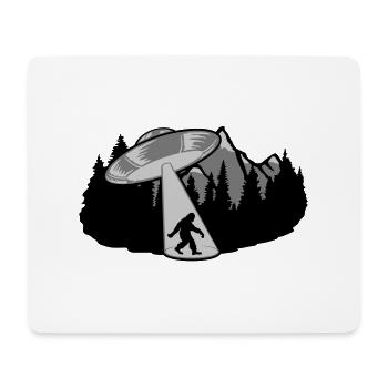 Bigfoot Entführung UFO Mystery - Mousepad (Querformat) - Weiß - Vorne