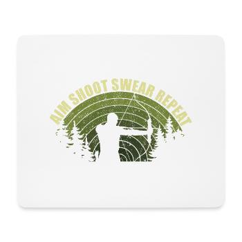 Spaß Bogenschießen Bogenjagd Bogenjäger Bogenjagd Bogenjagd Bogen - Mousepad (Querformat) - Weiß - Vorne