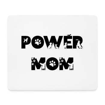 power mom Mama Hunde Haustier Mutter Kinder - Mousepad (Querformat) - Weiß - Vorne