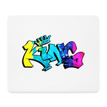Style graffiti Splash hip hop couleurs peintre roi - Tapis de souris (format paysage) - blanc - Devant