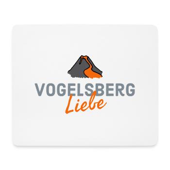 Vulkan - Vogelsbergliebe - Signet - Mousepad (Querformat) - Weiß - Vorne