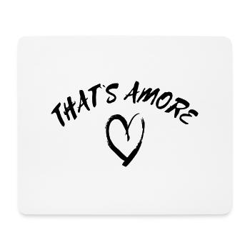 C’est Amore - Tapis de souris (format paysage) - blanc - Devant