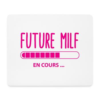 Femme séductrice humour - Tapis de souris (format paysage) - blanc - Devant