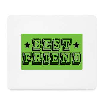 Best friend gruen tshirt - Mousepad (Querformat) - Weiß - Vorne