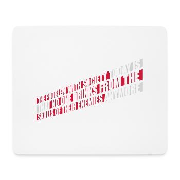 boissons de crânes ennemis - Tapis de souris (format paysage) - blanc - Devant