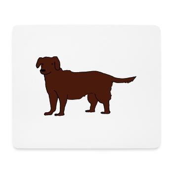 Labrador - Tapis de souris (format paysage) - blanc - Devant