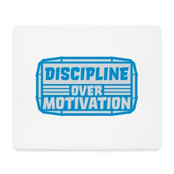 Citation de discipline sur la motivation - Tapis de souris (format paysage) - blanc - Devant