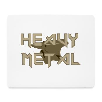heavy metal - Mouse Pad (horizontal) - white - Front