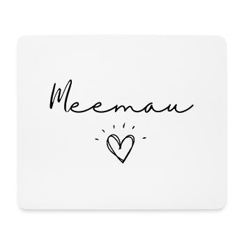 Meemau. Meemau Geschenk - Mousepad (Querformat) - Weiß - Vorne