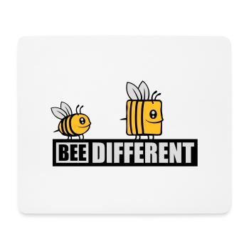 bee different saying quote - Mouse Pad (horizontal) - white - Front