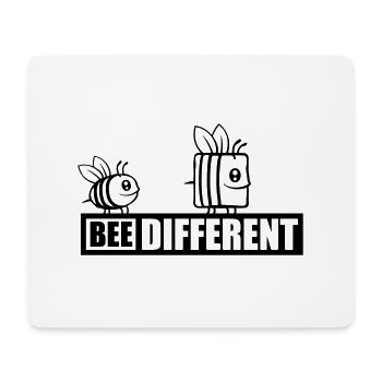 bee different saying quote - Mouse Pad (horizontal) - white - Front