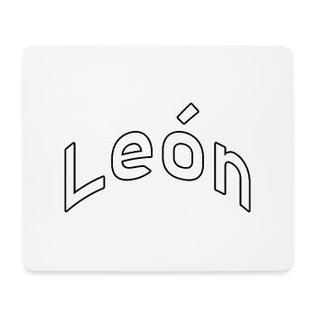 León - Mouse Pad (horizontal) - white - Front