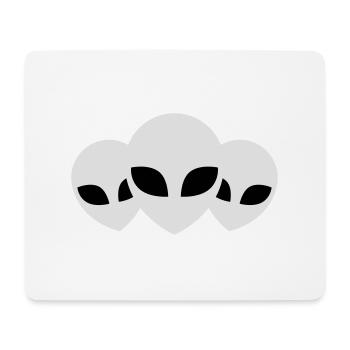Team 3 Aliens Friends - Mouse Pad (horizontal) - white - Front